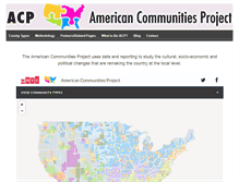 Tablet Screenshot of americancommunities.org